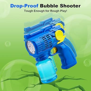 TOY Life 3 Pack Bubble Guns for Kids, Automatic Bubble Blower, Leakproof & Lightweight, Outdoor Summer Toys for Beach Travel, Easter Basket Stuffer, Party Favor, Birthday Gift for Toddlers Boys Girls - Image 8