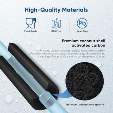 PUREPLUS Coconut Shell Water Filter Cartridge | Activated Carbon Block CTO | Universal Whole House 5 Micron 10 inch Cartridge | Compatible with WFHDC8001, CB-BB-10, EPM, EP-BB, 3Pack - Image 6