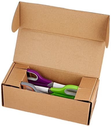 Amazon Basics Stainless Steel Scissors for Office, Crafts, Multipurpose, Sharp, Comfort Grip, PVD Coated, 3 Pack, Multicolor - Image 6