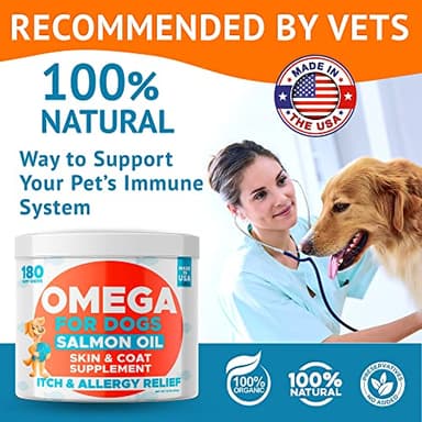 GOODGROWLIES Omega 3 Fish Oil for Dogs (360Ct) - Skin&Coat Chews - Dry & Itchy Skin Relief + Allergy Support - Shiny Coat - EPA&DHA Fatty Acids - Salmon Oil Chews Promotes Heart, Hip & Joint Support - Image 5