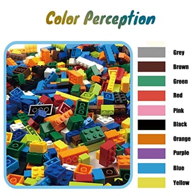 HUIZDQ 1500 Pieces Building Bricks, Classic Bulk Small Blocks, Classic Bricks Set Basic Building Blocks Compatible with All Major Brands - Image 3
