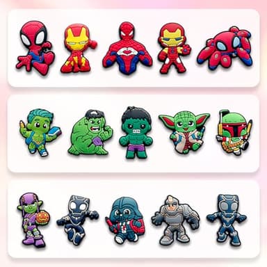 29Pcs Hero Charms for Croc Clog Shoes Decoration, Cartoon Game Charms Accessories for Adult - Image 4