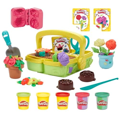 Play-Doh Blooming Flower Garden Toy Playset, Nature Pretend Play, Kids Arts & Crafts Ages 3+ - Image 1