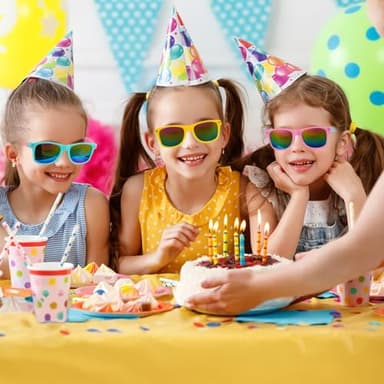 SCIONE 24Pack Kids Sunglasses Party Favors for Birthday Graduation Party Supplies, Beach Pool Party, Valentines Gifts - Image 5