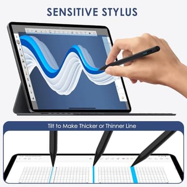 SENMO Stylus Pen for iPad 2018-2025, 2X Fast Charge iPad Pencil 2nd Generation Compatible with Apple iPad A16 11/10/9/8/7/6, Pro M5/M4/12.9"(6/5/4/3)/ 11"(4/3/2/1), Mini 7/6/5, Air M3/M2/5/4/3 - Image 5