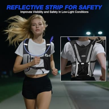 Hydration Pack,Water Backpack with 2L Water Bladder Perfect for Running Cycling Hiking Climbing Pouch - Image 4