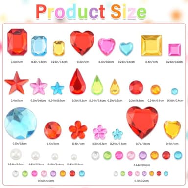 11 Sheet Gem Stickers, 2317Pcs Gem Stickers for Crafts, Self-Adhesive Rhinestone Jewel Sticker Assorted Shapes Multicolor Jewels Bling Gems Sticker for DIY, Scrapbooking,Card Making, Craft(1 Set) - Image 3