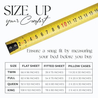 SUPREME ELEGANCE Organic 100% Cotton Queen Sheet Set, 18” Deep Pocket, Snow White | Lightweight, Eco-Friendly Cotton, Percale Softness, Durable & Breathable, Naturally Cooling | All Season Comfort - Image 8