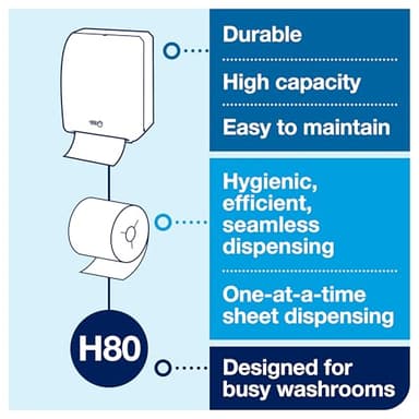 Tork Hand Towel Roll Natural H80, Universal, 100% Recycled Fiber, 6 Rolls x 800 ft, 8031300 - Image 4