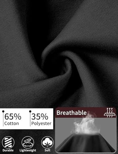 Idtswch 38 Inseam Mens Tall Sweatpants Open Bottom Joggers Casual Loose Fit Athletic Yoga Pants with Pockets Black - Image 5