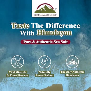 Himalayan Chef Coarse Grain Himalayan Sea Salt, 5 lb Jar - Pure, Natural, Non-GMO, Kosher, Ideal for Cooking, Baking, Seasoning, and Grinder Refills - Image 8