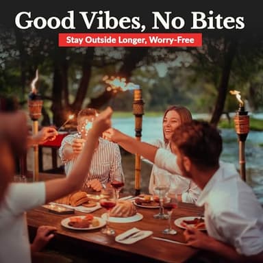 Houswise Torch Fuel (1 Gallon) - Citronella Oil for Torches for Outside, Lantern Liquid Paraffin Lamp Oil Fuel, Scented Lamp Outside Citronella Torches Outdoor Paraffin - Image 3