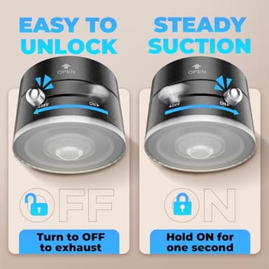 UEEMEE Foldable Vacuum Magnetic car Phone Holder for Magsafe, 360° Rotatable Suction Phone Mount, Strong Suction Cup Magnetic Car Phone Holder for iPhone, Samsung, All Smartphones & All Car Models - Image 6
