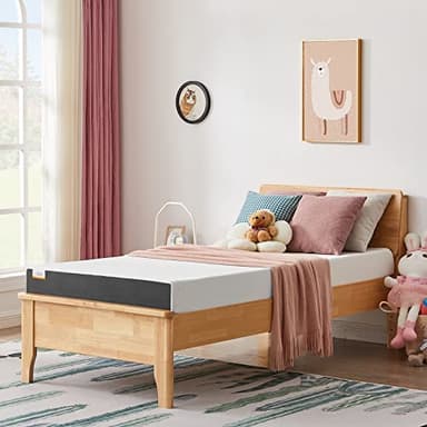 OUUI 5 Inch Cooling Gel Memory Foam Twin Mattress in a Box with Breathable Cover Medium Firm for Bunk Bed, Trundle Bed, Pressure Relief, CertiPUR-US Certified - Image 1