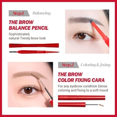 Espoir The Brow Color Fixing Cara #2 Taupe 0.1 fl oz | Easy Fixing without Clumping with Skinny Brush | Long Lasting Smudgeproof Eyebrow Mascara | Soft Mood Coloring Tinted Gel | Korean Eye Makeup - Image 8