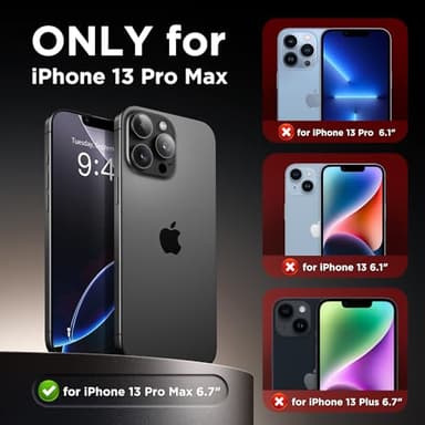 Magnetic for iPhone 13 Pro Max Case, Compatible with MagSafe,[Full Camera Protection][Privacy Screen Protector]Non-slip Matte Translucent Shockproof Phone Cover for iPhone 13 ProMax(Hot Pink) - Image 3