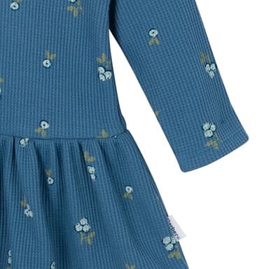 Gerber Baby Girls' 2-Piece Long-Sleeve Dress and Diaper Cover Set, Berries - Image 5