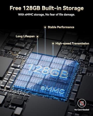 REDTIGER F77 4K+4K Dash Cam Front and Rear, Dual STARVIS 2 IMX678 HDR, Built-in 128GB eMMC, Voice Control Dash Camera for Cars with 5.8GHz WiFi, 4'' Touch Screen, GPS, Night Vision, 24H Parking Mode - Image 4