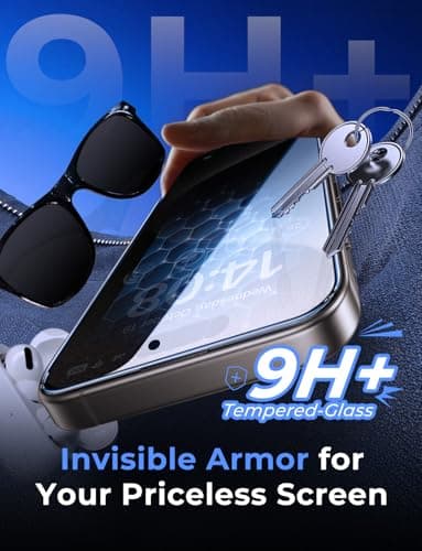 MAGIC JOHN 2 Pack for iPhone 15 Pro Max 6.7 inch Privacy Glass Screen Protector, Auto Dust-Elimination Installation, Bubble Free, Easy Installation - Image 5