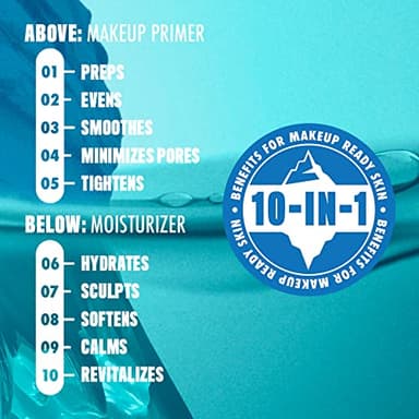 NYX PROFESSIONAL MAKEUP Face Freezie Cooling Primer + Moisturizer, 10-in-1 Make Up Prepping Skin Care - Image 3