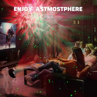 kathluce Galaxy Projector, Tiktok Astronaut Nebula Night Lights, Remote Control Timing and 360°Rotation Magnetic Head,Star Lights for Bedroom,Gaming Room Decor - Image 4