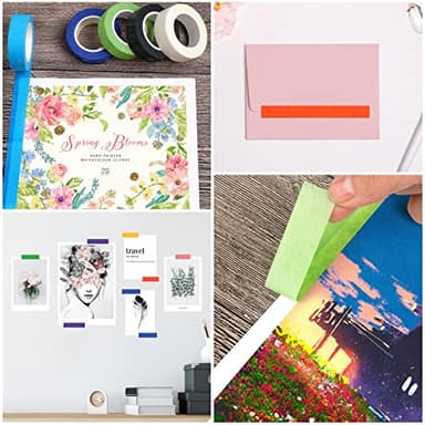 Guirnd 12PCS Colored Masking Tape, Kids Art Supplies, DIY Craft Tape, Colored Tape Rolls, Colored Painters Tape, 1.7cm x 12m (2/3In x 13Yards) - Image 7