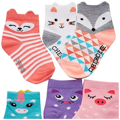 Cherokee Little Girls 12 Pack Shorty Socks - Image 2