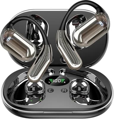 AI Translation Earbuds Real Time, 144 Language Translator Earbuds with APP Compatible with iOS & Android, Bluetooth Headphones Translating Device for Travel Business and Learning - Black - Image 1