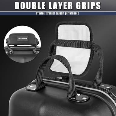 CHAMPKEY Professional Golf Travel Bags for Airlines with Password Lock - Hard Case Golf Travel Bag with Support Pole and Oversized Wheels - Image 4