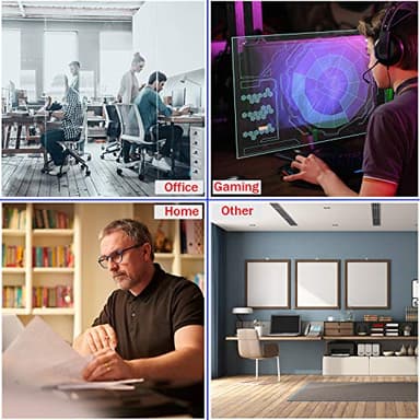 TEDNETGO Large Gaming Mouse Pad, Waterproof Extra Large Big Mouse Pad with Stitched Edge, XXL Non-Slip Black Computer Long Mousepad Desk Mat for Gamer, Office & Home, Black - Image 6