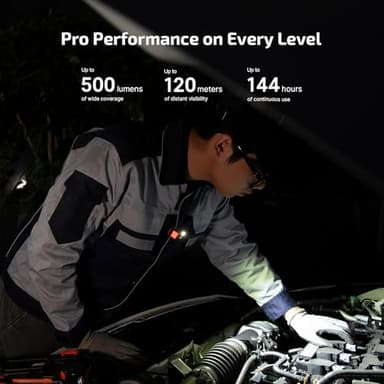 OLIGHT Oclip Pro EDC Flashlight Clip-on Light, Rechargeable 500 Lumens with Three Lighting Solutions Type-C Charging, Magnetic Flash Lights for Signaling, Cycling, Outdoor or Indoor Use(FS Red) - Image 7