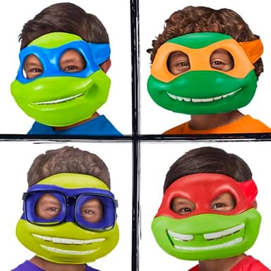 Teenage Mutant Ninja Turtles: Mutant Mayhem Turtle Mask 4-Pack by Playmates Toys - Image 2