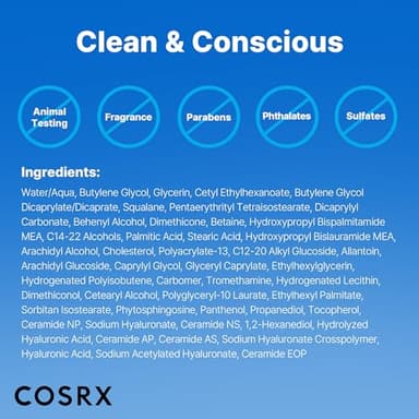 COSRX Ceramide Skin Barrier Moisturizer for Face with 7 Ceramides, Hyaluronic Acid & Panthenol for All Skin Types, 2.7 fl.oz, Korean Skin Care - Image 8