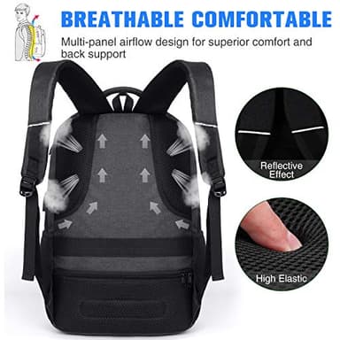 Paude Backpack for Men and Women,School Backpack for Teens,15.6 inch Laptop Backpack with USB Charging port for Business College Travel - Image 6