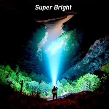 Blukar LED Headlamp Rechargeable,2000L High Lumen Super Bright Dimmable Headlight Flashlight with Motion Sensor- 8 Modes,Spotlight&Floodlight,IPX5 Waterproof for Camping,Hiking,Running,Fishing -2 Pack - Image 2