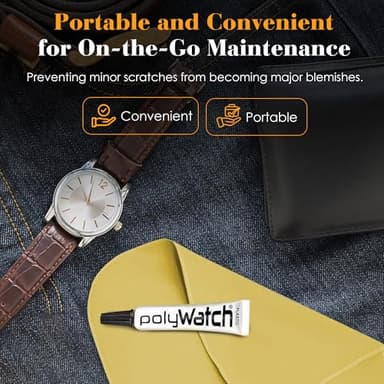 Rosenthal PolyWatch Plastic Watch Scratch Remover Polish with Microfiber Cloth - 2 Pack Professional Polish for Acrylic Watch Crystal Repair & Restoration - Rosenthal Collection Since 1926 - Image 6