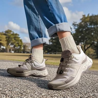 NORTIV 8 Women's Lightweight Hiking Shoes Quick Laces Outdoor Fashion Sneakers Gladiator,Size 8.5,Khaki,SNHS239W - Image 7