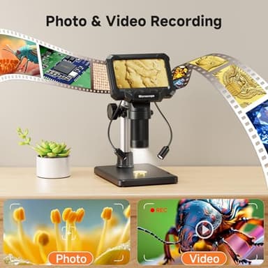 Aikokkl Digital Microscope USB - Professional with 8 Light, High Resolution, for Coin Collecting Circuit Board Inspection - Image 5