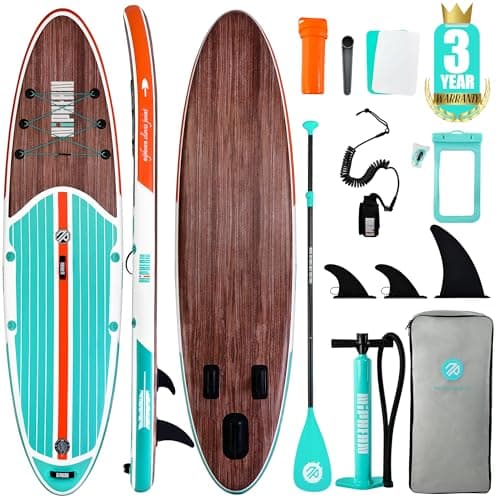 Niphean Inflatable Stand Up Paddle Board with SUP Accessories, Anti-Slip EVA Deck, 10'6'' Inflatable Paddle Boards for Adults & Youth of All Skill Levels - Image 1