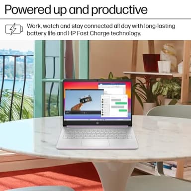 HP 14 Ultrabook • Back to School Limited Edition w/Microsoft 365 • Intel 4-Core CPU • 8GB RAM • 1.6TB Storage (128GB OnBoard w/ 512GB Portable Drive + 1TB OneDrive) • Lavender • Win 11 - Image 6