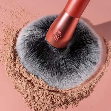Real Techniques Extra Big Powder Brush, Large Makeup Brush For Powder, Fluffy Head For All-Over Setting, XL Oversized Brush For Quick Application, Cruelty-Free, Synthetic Bristles, 1 Count - Image 8