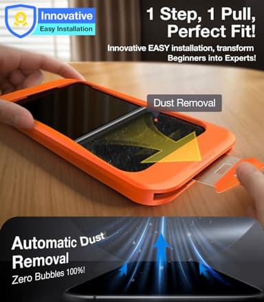 UltraGlass Ultra 9H+ Glass for iPhone 13/13 Pro Privacy Screen Protector [No.1 Military Grade Shatterproof & 100% Anti Spy] Glass Privacy Screen iPhone 13/13 Pro Tempered [Longest Durable],2 Pack - Image 6