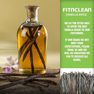 26 Organic Madagascar Vanilla Beans Extract Exclusive Grade B| 4.5" - 5.5" by FITNCLEAN VANILLA| Certified USDA Organic. Bulk Dry Whole Bourbon NON-GMO Pods - Image 3
