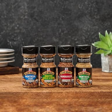 McCormick Grill Mates Spices, Everyday Grilling Variety Pack (Montreal Steak, Montreal Chicken, Roasted Garlic & Herb, Hamburger), 4 Count - Image 5