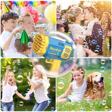 JONEG Toys for 3-8 Year Old Boys Girls: Bubble Machine for Kids with Bubble Solution, Gifts for 3 4 5 6 7 8 Years Old Boy Birthday Toy for Kid Toddlers Ages 4-6 Outdoor Wedding Bubbles Blower Maker - Image 6