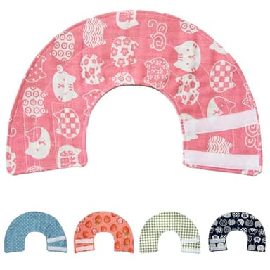 Cat Cone Collar Adjustable After Surgery, Comfortable Pet Cone E-Collar for Large Medium Small Cats Kitten Puppy to Stop Licking(Pink Cat-L) - Image 1