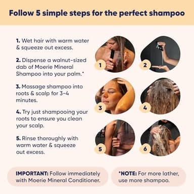 Moerie Volumizing Shampoo and Conditioner for Hair Loss - Thickening Products with Ingredients of Natural Origin - Over 100 Active Ingredients for Thick, Long, Luscious Hair, 2 X 8.45 Fl Oz - Image 5