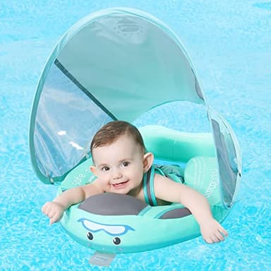 Mambobaby Add Tail Baby Float with Sun Canopy – Special Edition Blue - Image 7
