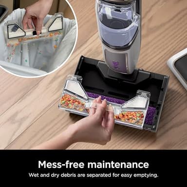 Shark Steam Pickup 3-in-1 Steam Mop Picks Up Debris, Deep Scrubs, & Steam Sanitizes - All At Once, Lightweight Steam Cleaner for Home, Steam Cleaner for Hardwood, Tile & Laminate, White, SD205CCO - Image 7