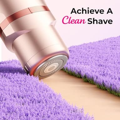 Bikini Trimmer for Women Pubic Hair: 2 in 1 Electric Razors for Women - Rechargeable Electric Shaver - IPX7 Waterproof Bikini Shaver for Travel & Shower Use in Summer (Rose Gold) - Image 2